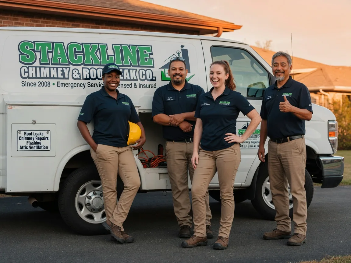Chimney flashing repair company in Fenwick, MI